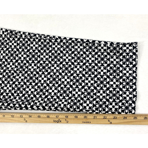 Laundry by Shelli Segal Pants Womens Size 12 Black White Cropped Slacks Pockets - Picture 9 of 11